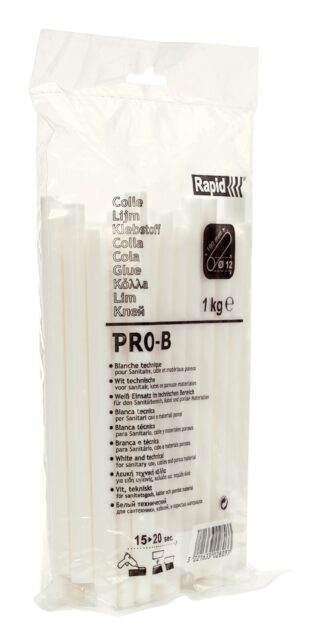 Glue sticks 12mm | PRO-B | White | 1kg